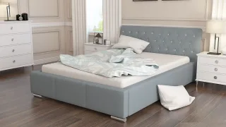Polsterbett Bett Doppelbett BIAGIO 140x200cm inkl.Lattenrost
