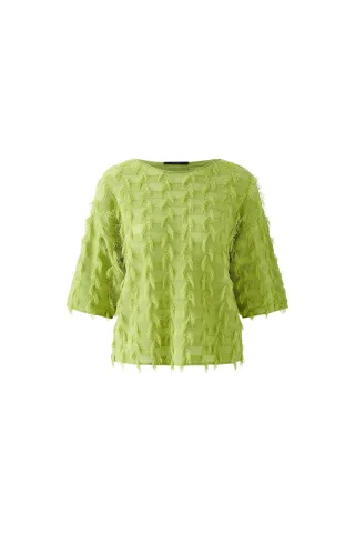 Oui - Pullover Viskosemischung pea green - Gr. - 46