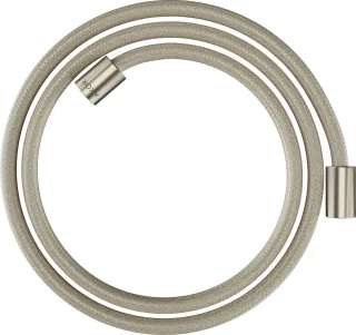 Hansgrohe Textilbrauseschlauch Axor 1600mm mit zylindrischen Muttern, brushed nickel, 28261820 28261820