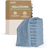 Laleni Spucktuch Spucktücher Baby aus Reiner Baumwolle in 70x70, (5-tlg), OEKO-TEX Zertifizierte Mulltücher