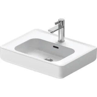 Duravit Soleil by Starck Aussatzbecken 2378560027 56x43,5cm, mit Hahnloch, Überlauf, Hahnlochbank, geschliffen, weiß