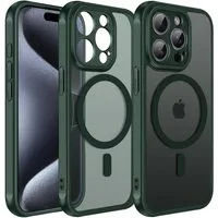 CoolGadget Handyhülle für Apple iPhone 15 Pro 6,1 Zoll, Kamera Schutz Hülle Silikon Hard Case Schutzhülle für Magsafe Zubehör