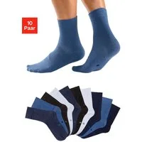 H.I.S Basicsocken Damen Herren Business Socken, Anzugsocken ohne Gummibund (Packung, 10-Paar, Gr. 35-38 bis 43-46) mit eingestrickten Symbolen