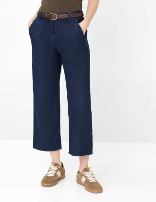 Brax Damen Culotte Style MAINE S CLEAN DARK BLUE, denim dunkelblau, Gr. 38