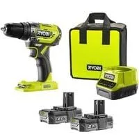 ONE+ Akku-Schlagbohrschrauber R18PD5-220S, 18Volt grün/schwarz, 2x Li-Ionen Akku 2,0Ah
