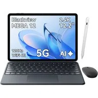 blackview Mega 12 12,2 Zoll, 5G Tablet mit SIM Karte, Android 16, 120Hz 2.4K Tablet (12,2", 256 GB, Android 16, 5G, DokeOS_P 5.0 A16, WiFi 6E, 10000mAh, 2,4K, Dimensity 7200, Octa-Core)