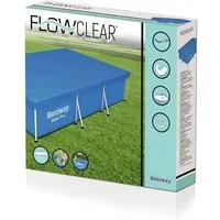 Bestway Pool-Abdeckplane Bestway 58106 - Flowclear PE-Abeckplane 304 x 205 cm, blau, eckig