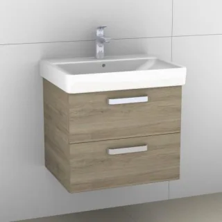 Artiqua 413 Waschtischunterschrank für Smyle Square 500229 (ehem. 120560) Sanremo Eiche quer NB, 413 413-WU2L-K146-7145-428