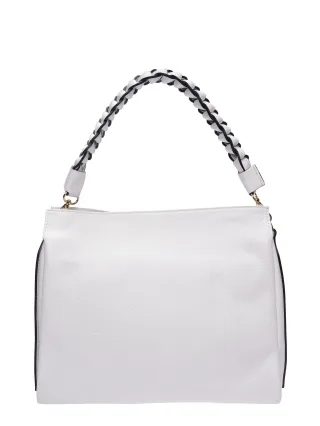 Luisa Vannini Weiß Rindsledertasche