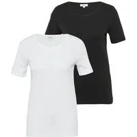 s.Oliver T-Shirt (2-tlg) aus Interlockjersey im 2er-Pack