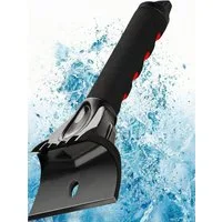 Lyvanas Eiskratzer Auto - Ergonomischer Profi Scheibenkratzer Auto schnell & stark Effizienter & sicherer Schneekratzer Auto aus Premium ABS