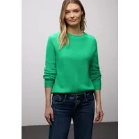 STREET ONE Strickpullover mit Knopfdetail