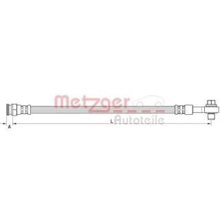 Metzger Bremsschlauch vorne Opel Adam Corsa 4111619