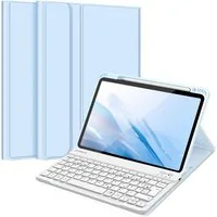 Fintie Tablet-Hülle für iPad Air 11'' M4/M3/M2(2026/2025/2024), iPad Air 5/4 Gen 2022/2020 10,9 Zoll, mit magnetisch abnehmbarer Tastatur, TPU Rückschale mit Stifthalter
