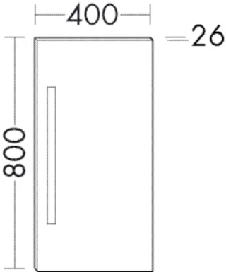 Burgbad Leuchtspiegel Lin20 HGL 800x400x26 Lin20 Lack HGL, SIEG040PN531 SIEG040PN531