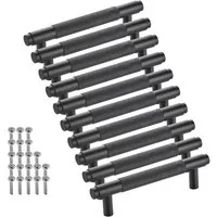 SO-TECH® Möbelgriff Bügelgriff Blackline VIII schwarz matt - inkl. Schrauben (Spar-Set, 10-St), Schubladengriff Schrankgriff Bohrlochabstand (BA) 96 mm