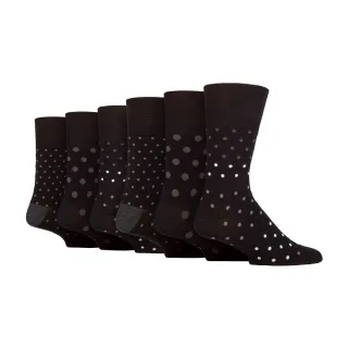 6er Pack Herren Baumwoll-Socken mit lockerem Bündchen aus Bambus