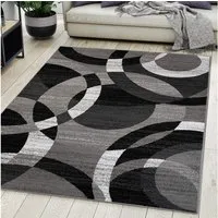 Mazovia Orientteppich DY-MAYA-Z984A-GRAY, 80x150, Modern, Geometrisch, Kurzflor