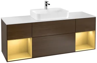 Villeroy & Boch Waschtischunterschrank Finion G45 1600x603x501mm Wandbel WT mit., G451HFGN G451HFGN