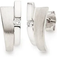Bruno Banani Paar Ohrstecker Schmuck Geschenk Silber 925 Ohrschmuck Ohrringe Glitzerstein, mit Zirkonia (synth)