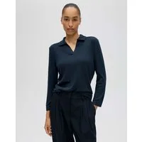 OPUS Poloshirt Poloshirt aus ECOVERO™ Viskosemix Slim Fit