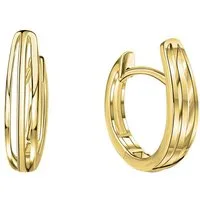 Firetti Paar Creolen Schmuck Geschenk Gold 333 geschwungen