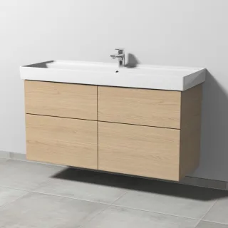 Sanipa 3way Waschtischunterbau zu Villeroy & Boch Collaro Waschtisch mit 4 Auszügen, Eiche-Nordic SM83848