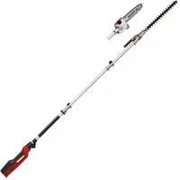 Elektro-Stab-Heckenschere / -Säge GC-HC 90/2046 T rot/schwarz, 900 Watt, 2in1-Gerät: Teleskop-Heckenschere und Hochentaster
