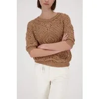 Monari Strickpullover Ajour Regular fit mit Strickmuster