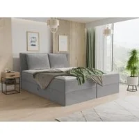 Sofnet Boxbett Egro (mit zwei Bettkästen, Bonell-Matratze und Topper), Doppelbett, Polsterbett mit Kopfteil und Kissen, Boxspringbett