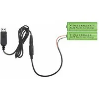 Bolwins M52 USB auf AA Batterie Adapter 100cm Kabel 3V Stromversorgung Geräte USB-Kabel, USB-A Stecker, 2x AA Batterie Dummy (Eliminator) (100 cm), USB-Batterieersatz 3V für 2xAA, stabil, sicher, kompakt, mobil