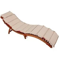 Garden Pleasure Gartenliege NASSAU, mit Wendeauflage