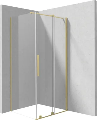 Neuesbad Duschkabine Gold Gebürstet 100x90 CM KTJ_R30R + KTJ_R39P NB1DEKPNRP10S091