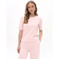 Passioni T-Shirt in rosa mit aufgesetzter Tasche Rosanes Sommershirt mit aufgesetzter Tasche