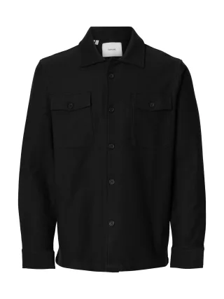 SELECTED MEN - SLMOLIVER SWEAT OVERSHIRT NOOS Black - Gr. - S
