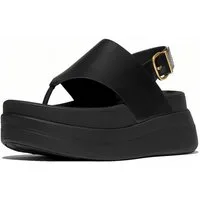 Fitflop F-Mode Stack Leather Back-Strap Toe-Post Sandals Sandale