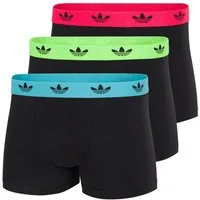 adidas Originals Trunk Comfort Flex Cotton (3er Pack) weich, elastisch, Baumwollmix, Logo-Bund, ohne Eingriff