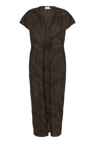 Kleid Casual fit Black/Chestnut Big Leaves black brown