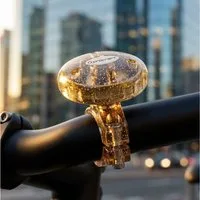 Procraft Fahrradklingel Procraft Klingel Fun klein gold - laute Fahrradglocke in moderner Ausf