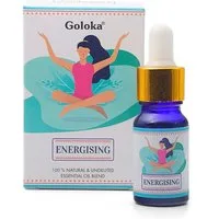 Goloka Duftöl Goloka Ätherisches Öl Mischung – 100% nat. Duftöl für Aromatherapie, Goloka ätherisches Öl Stress Nag Champa Citrus Fresh Satya