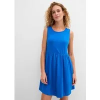 bonprix Shirtkleid bequeme Passform, ohne Ärmel, mit Eingriffstaschen, aus Baumwolle