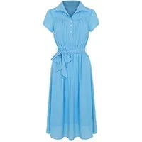 Hell Bunny A-Linien-Kleid Pearl Blusenkleid Retro Vintage Chiffon 50er 40er