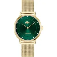 Lacoste Quarzuhr CROCORIGIN 2001475, Armbanduhr, Damenuhr, Edelstahlarmband, analog, Glassteine