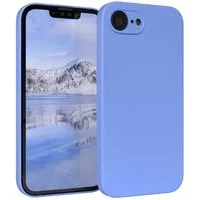 EAZY CASE Handyhülle für Apple iPhone 16e Hülle Silikon 6,1 Zoll, Silikon Schutzhülle mit Kameraschutz kratzfest Back Cover Ultramarin