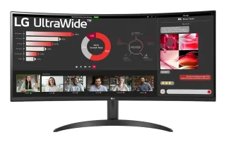 LG UltraWide 34WR50QK-B Curved-Monitor 86.4cm (34") UWQHD | 34wr50qk-b.aeu | VA - 5ms