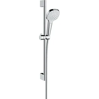 hansgrohe Croma Select E 1jet Brauseset 26584400 weiss-chrom, 65 cm Brausestange Unica Croma