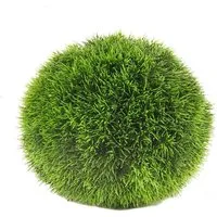 Kunstgras Graskugel, Emerald, Höhe 23 cm, Farbe: Grün