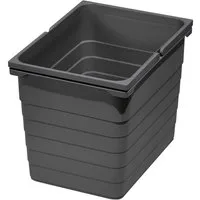 SO-TECH® Mülleimer eins2vier Abfallsammler Höhe: 310 mm, Volumen 17 Liter 230 x 306 mm dunkelgrau 5060