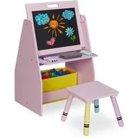 relaxdays Kinderregal mit Tafel