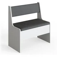 Vicco Sitzbank Roman, Weiß/Anthrazit, 76 x 42 cm (1-St)